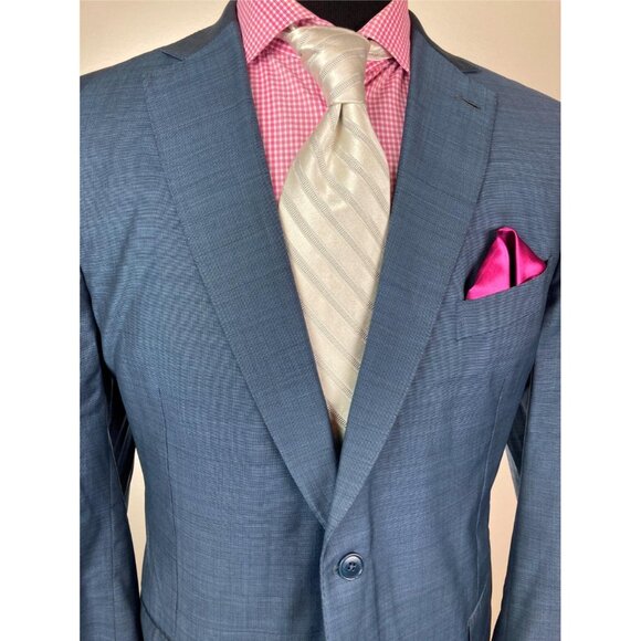 Ermenegildo Zegna Blue Blazer - 85% wool, 10% cashmere, 5% silk - Picture 2 of 4